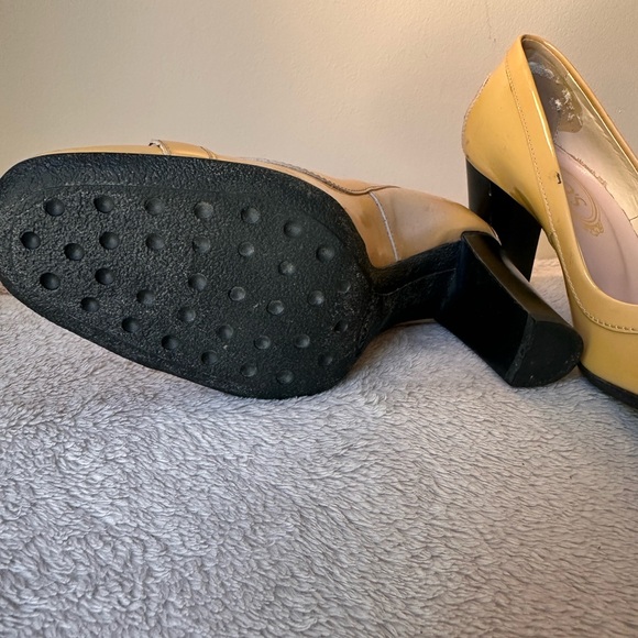 Tod's Women's Mustard Yellow Patent Loafers - Picture 2 of 5